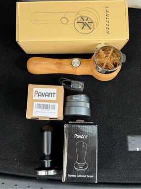 Lamysen Coffee Brewing Brush and two Pavant Tampers - Sold as a set